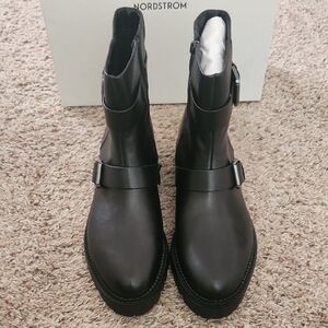 Nordstrom Black Leather Ankle Boots
